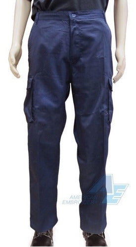 AE Pantalón Cargo Brin Heavy 100% Algodón Invierno Azul 0