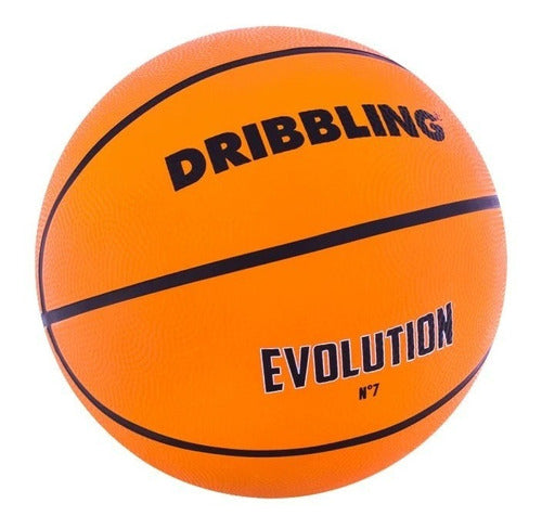 Pelota Goma Basquet Evolution N° 7 Drb® Envio Gratis Naranja 0