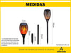 Alitrade Farol Solar Exterior Led Fuego Calida Aplique Pared Jardin 3