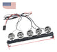 1/10 Crawler Rc 5led Techo Luz Barra Para Scx10 Trx-4 Ax9004 0