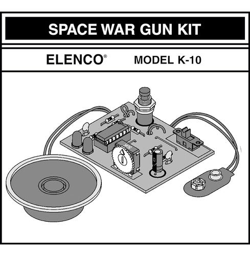 Elenco Space War Gun Welding Kit with Iron & Solder 2