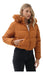 Premium Campera Puffer Con Piel Buena Comodidad Excelente Diseño 1