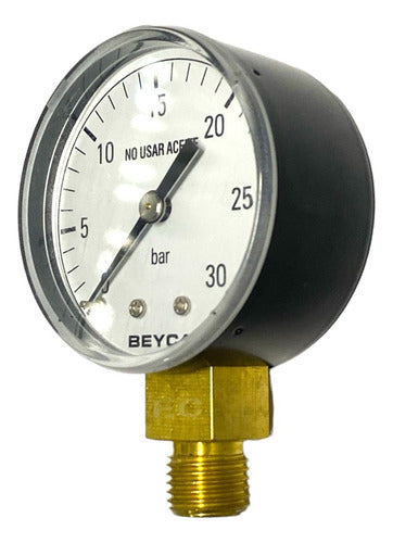 Beyca Manometer 1/4 Inch Inferior for Oxygen 30kg Repjul 0