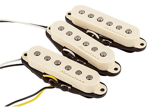 Fender Vintage Noiseless Stratocaster Pickups Set White, 3 P 1