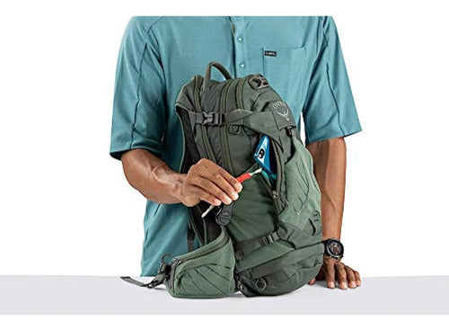 Mochila De Hidratación Para Bicicleta Osprey Raptor 14, Verd 3