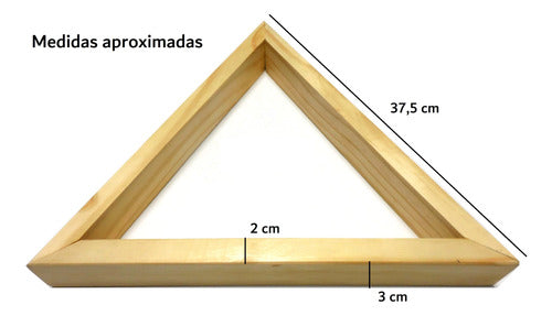 Triângulo Madeira Maciça Bolas Bilhar Sinuca Snooker 54 Mm 1