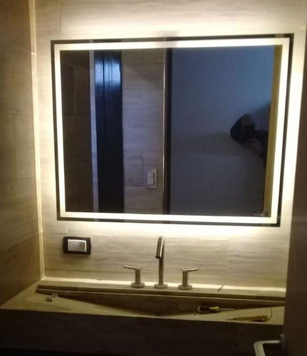 Klen Double Guard Frosted LED Mirror 60x70 cm Modern Bathroom 2