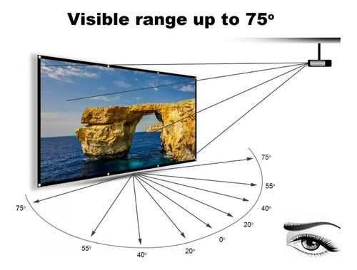 120-Inch Projector Screen for Indoor or Outdoor Use 3