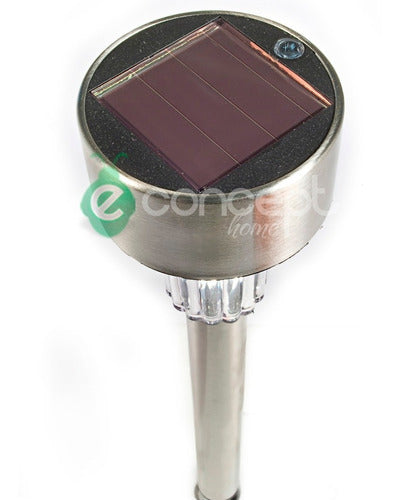 E-Concept Home Solar Stake Light Luna De Acero 1