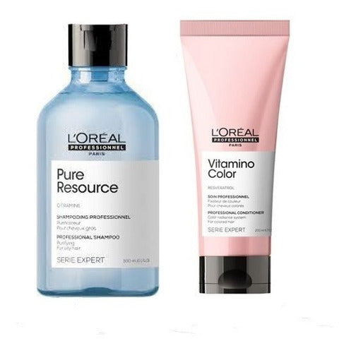 Pack Duo Pure Shampoo Y Soin Vitamino Color Loreal 0