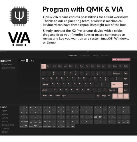 Teclado Mecánico Inalámbrico Keychron K2 Pro Qmk/via, Interr 2