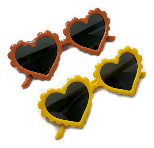 Moon Heart Sunglasses for Girls 0