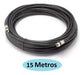 AMP Cable Coaxial RG6 x 15 Metres Armado TV HD TDA Black 1