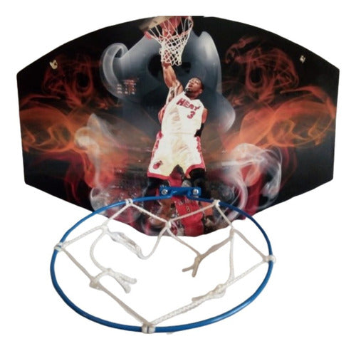 Tablero De Basquet C/ Aro De Metal Con Red 30 Cm De Diametro 0