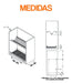 BRZ 60 Cm Stainless Steel Plate Rack for Cabinet Module 4