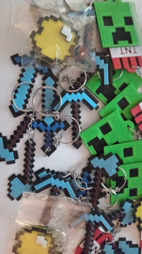 Minecraft Keychain Souvenir Set of 50 Units 2