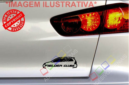 2 Adesivos Clube Toyota Corolla Fielder + Brinde Cfid-1 1