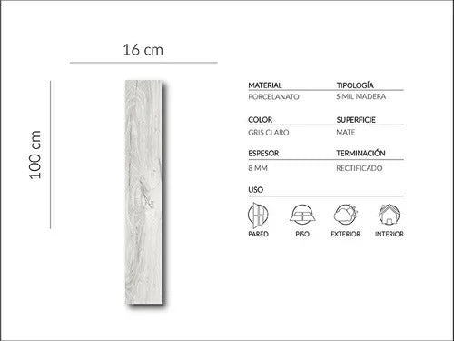 Itagres Aviñon Gris Porcelain Tile per Box 1.13 m² 4