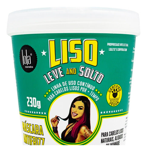 Lola Liso Leve e Solto Shampoo + Máscara Antifrizz Alisado 4