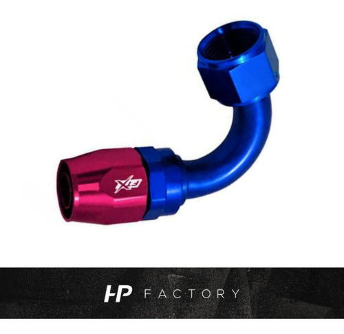 120° AN6 Blue Red Connection Adapter Ftx Fueltech 3