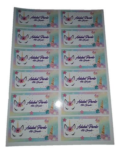 Personalized School Supplies Labels 2