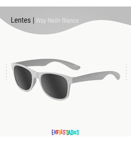 Enfiestados Party Store - 6 White Wayfarer Sunglasses 4