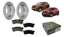 Front Brake Discs and Pads Kit for Renault Kwid Solid 1