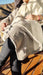 Soft Reversible Tusor/Lambswool Hearth Blanket 140x140 cm Cotton Raw Deco 4
