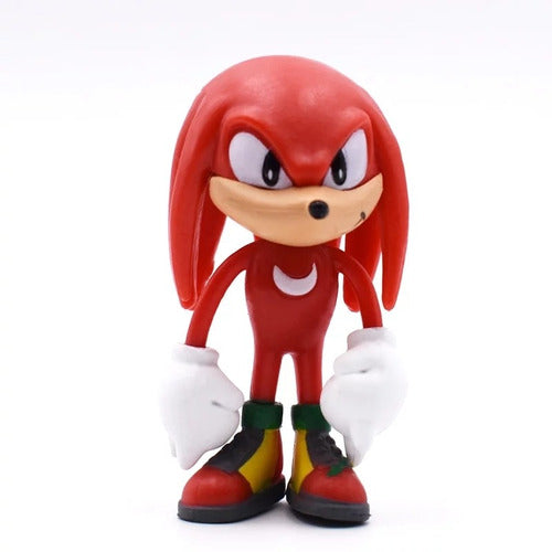 Sun Sonic, Super, Tails, Knuckles, Amy, Metal Action Figure Set 5