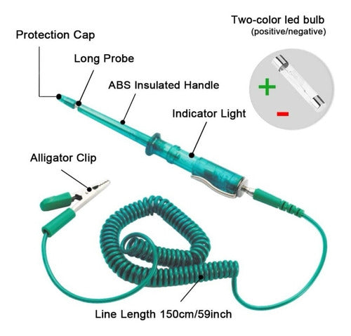 QP Automotive Logic Probe Tester Light Continuity Tool 4