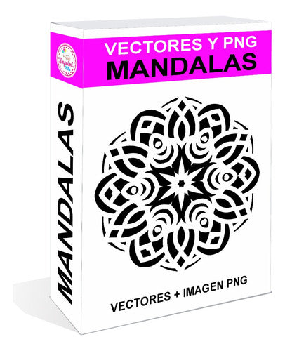 Pack Mandalas Vectores Y Png +500 Motivos 0