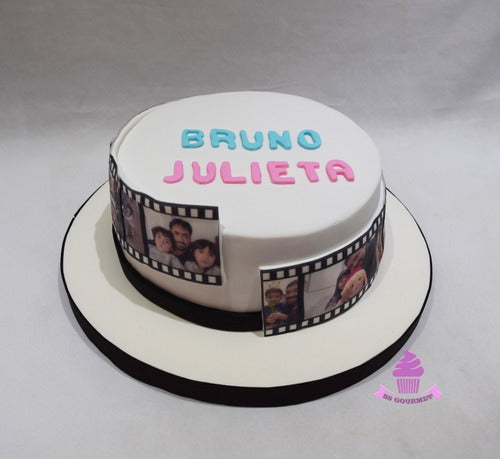 SS GOURMET Torta Rollo Fotografico Con Fotos A Color - Personalizada 0