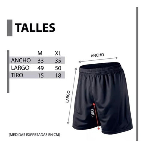 Kadur Short Futbol Deportivo Bolsillos Pantalon Corto Liso Equipos 4