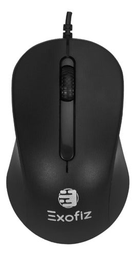 Exofiz USB MO-01 Black Mouse 1