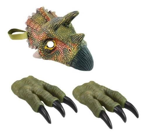 Tiovivo Dinosaur Mask + Claws for Kids 2