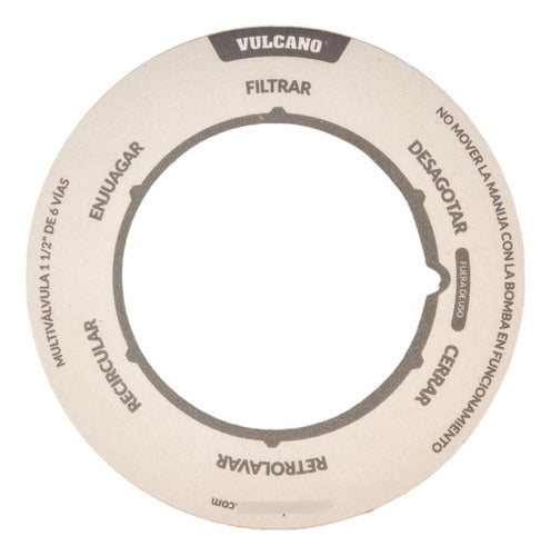 Vulcano Multi-Function 6-Way Valve Label 0