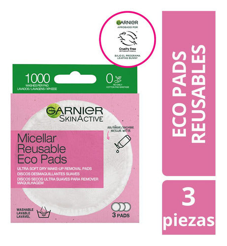 Garnier Eco Pad Reusable Makeup Remover Discs 1