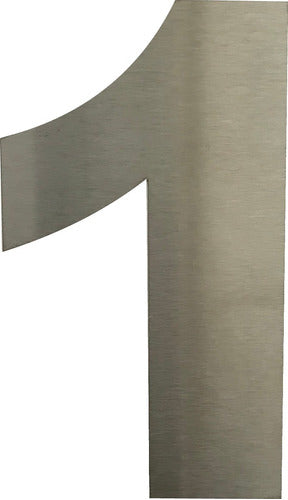 Imeld Numbers Made of Stainless Steel 40cm Brushed Set of 4 0