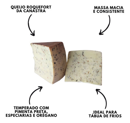 Frios Queijo Roquefort Mineiro Fatia Serra Da Canastra 1