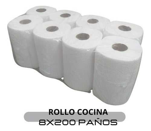 Papel Higienico H/triple X10 + Bolson Rollo Cocina 200 Paños 3