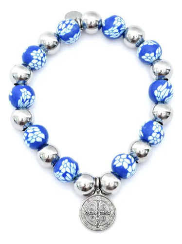 Salve Regina Nazareth Silicone Bracelet with Saint Benedict Medallion 1