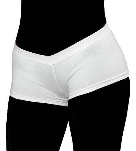 12 Pack Women's Cotton Boxer Mini Shorts - Assorted Colors 2