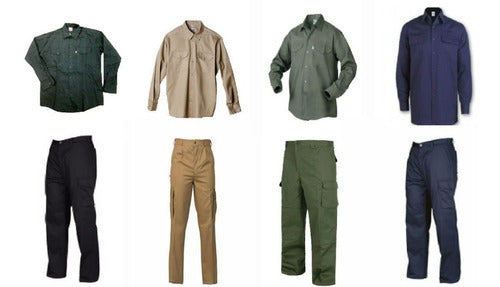 Ramos Generales Buenos Aires Cargo Pants and Work Shirt Set 0