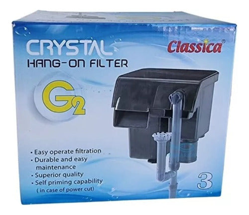 Filtro Pecera Mochila Cascada Crystal 3 750 L/h 6w Polyptera 0