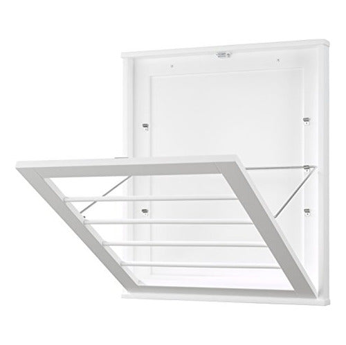 Whitmor Wall-Mounted Drying Rack in White 0