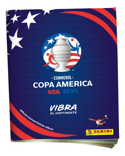 Copa America 2024 Sticker Album 50 Packs + Album 2