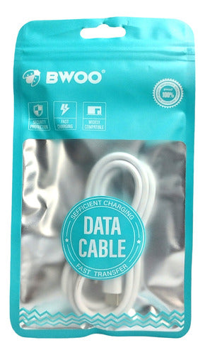 Bwoo Cable De Datos Y Carga USB-C A USB-C Macho 3AH 1MT 6