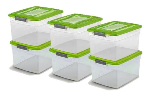 Colombraro Plastic Organizing Boxes 15L x 6 Units 0