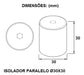 Isolador Paralelo 30x30 M6 1