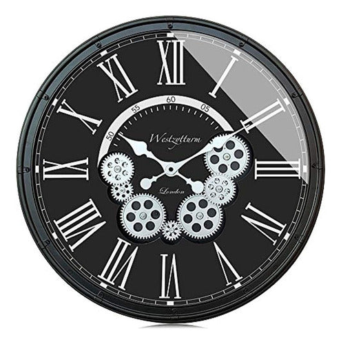 Westzytturm 20 Inch Wall Clock Gear Design 0